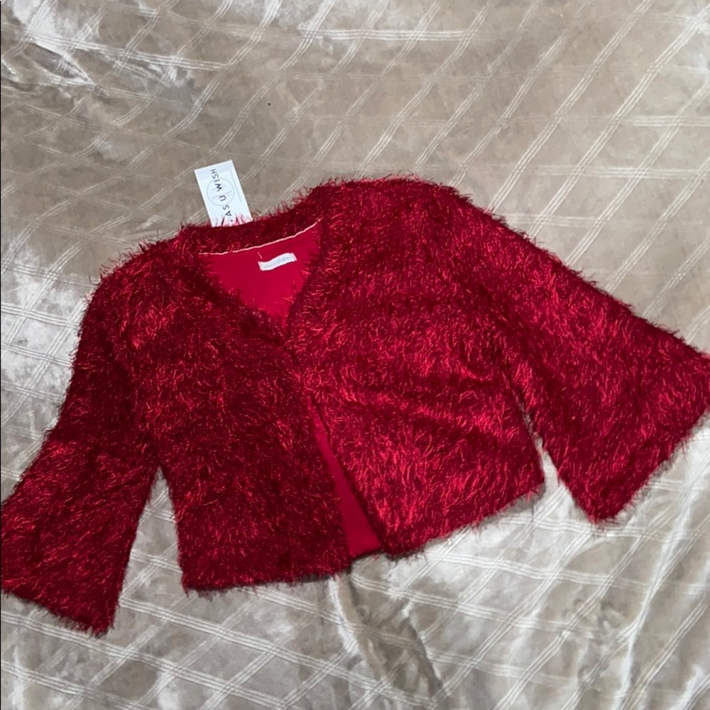Crop eyelash sweater ❤️